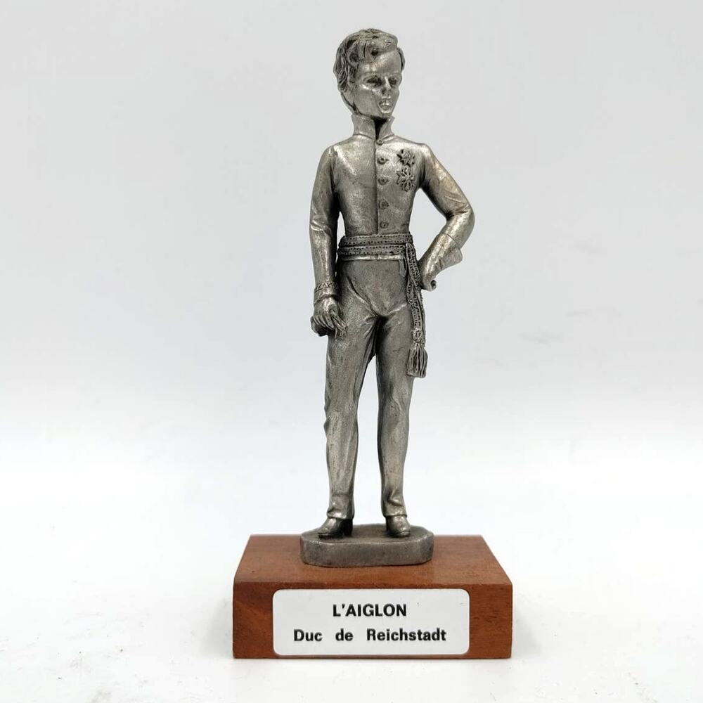 Les Etains du Prince L'Aiglon Pewter Figurine wooden base